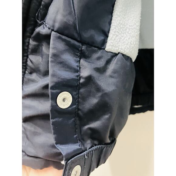 Vintage Baby Gap Puffer Coat 5 Boys Girls Blue Winter Jacket Full Zip 18-24mos - Picture 3 of 6